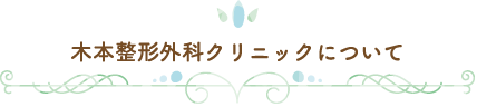 木本整形外科クリニックについて